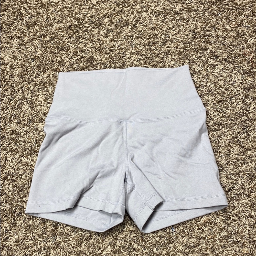 Women's Gray High-Waisted Shorts